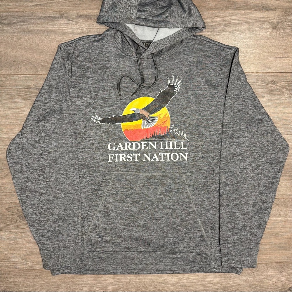 Garden Hill First Nation Grey Hooded sweater pull over